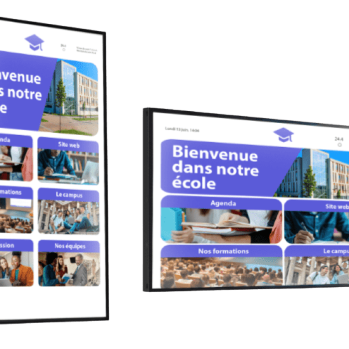 écran de diffusion tactile koesio